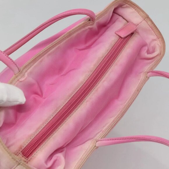 PRADA Tote Bag Nylon Pink Silver Auth EC753 - Picture 6 of 16